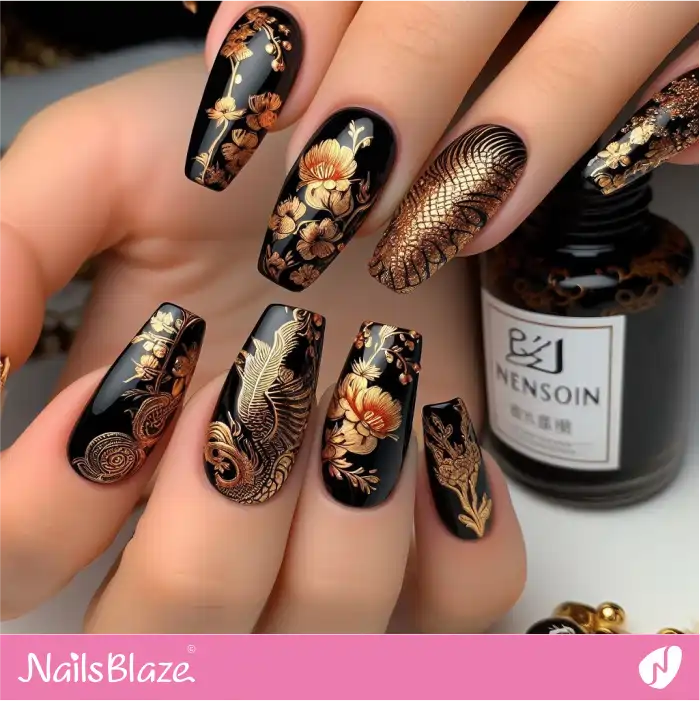 Traditional Design Chinese New Year's Nails | 2024 Nails - NB3723